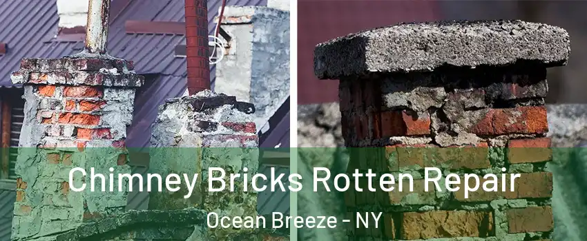 Chimney Bricks Rotten Repair Ocean Breeze - NY