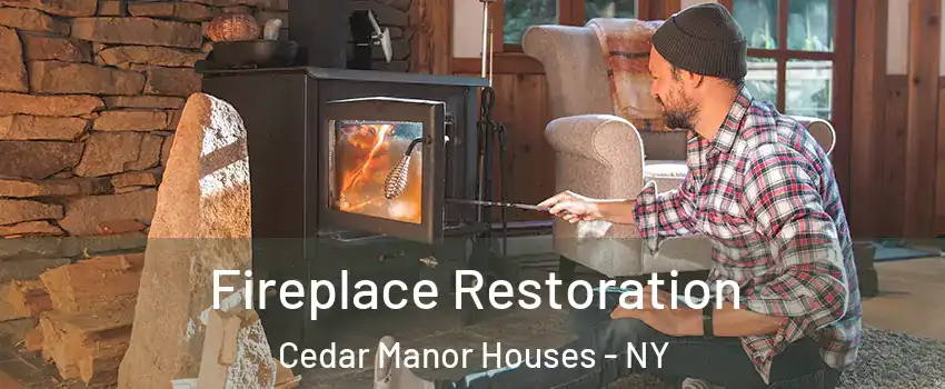 Fireplace Restoration Cedar Manor Houses - NY