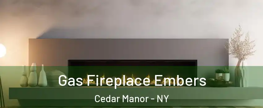 Gas Fireplace Embers Cedar Manor - NY