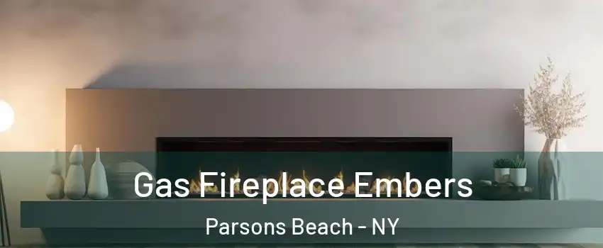 Gas Fireplace Embers Parsons Beach - NY