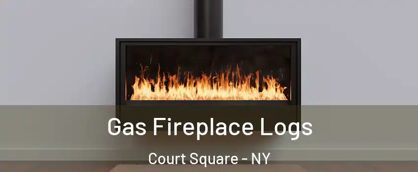 Gas Fireplace Logs Court Square - NY