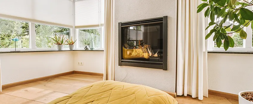 Residential Fireplace Ceramic Glass Installation in Middle Village, NY