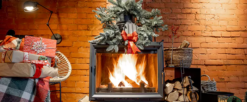 Travis Industries Linear Gas Fireplace Installation in Woodhaven, New York