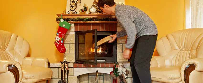 Rusted Metal Fireplace Restoration in Maspeth, New York