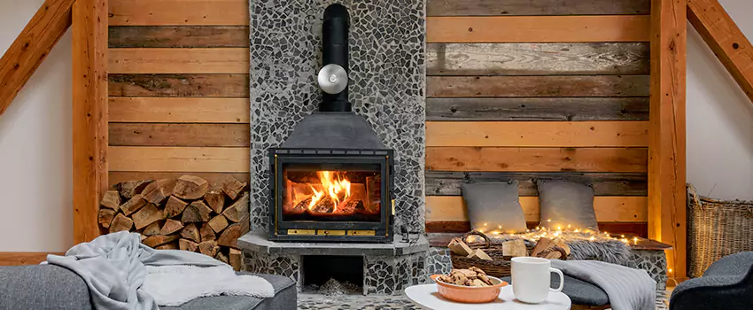 Thelin Hearth Products Direct Vent Gas Stove Fireplace Inspection in Maspeth, New York