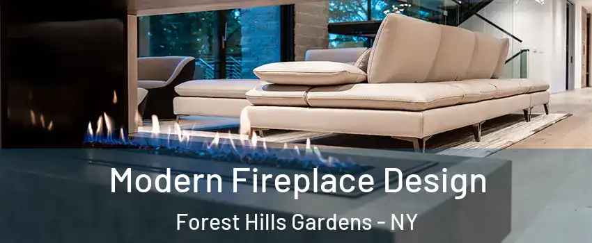 Modern Fireplace Design Forest Hills Gardens - NY