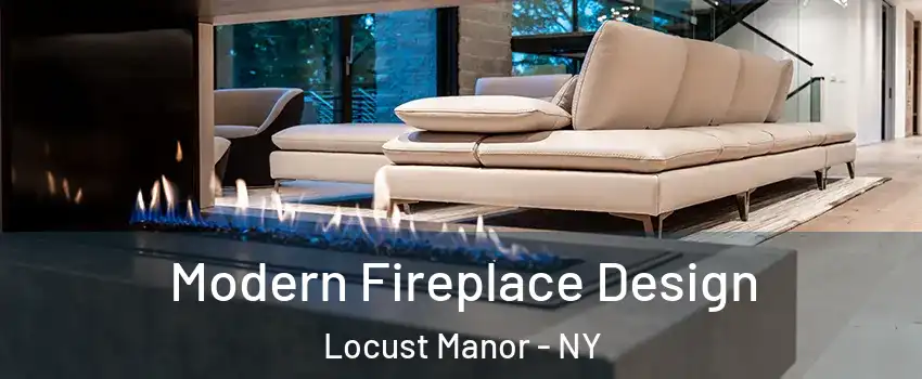 Modern Fireplace Design Locust Manor - NY