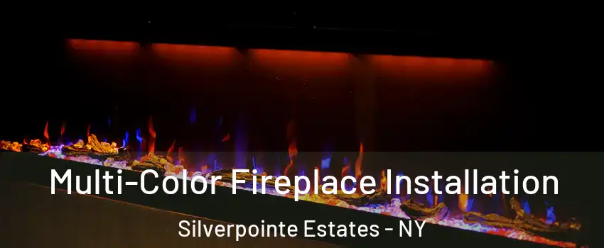 Multi-Color Fireplace Installation Silverpointe Estates - NY