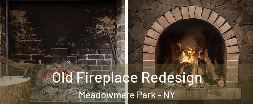 Old Fireplace Redesign Meadowmere Park - NY