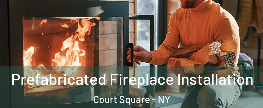 Prefabricated Fireplace Installation Court Square - NY