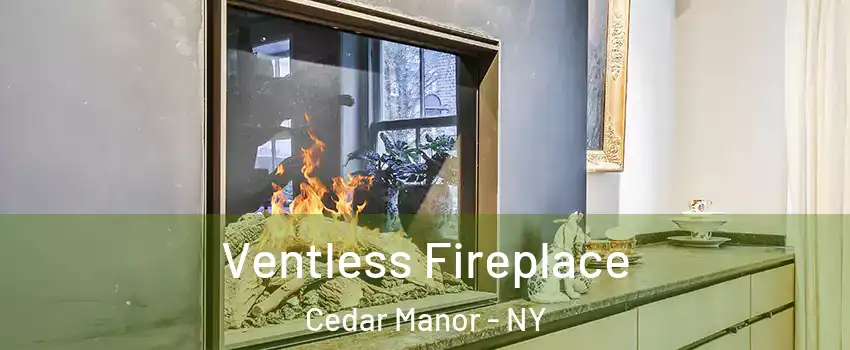 Ventless Fireplace Cedar Manor - NY